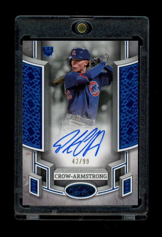 2024 Topps Tier One #BOA-PC Pete Crow-Armstrong Break Out Autographs Blue #/99