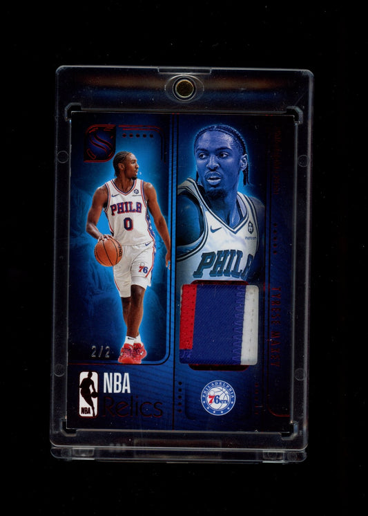 2024-25 Panini Silhouette NBA Relics Tyrese Maxey RELMAX Game Used Patch /2