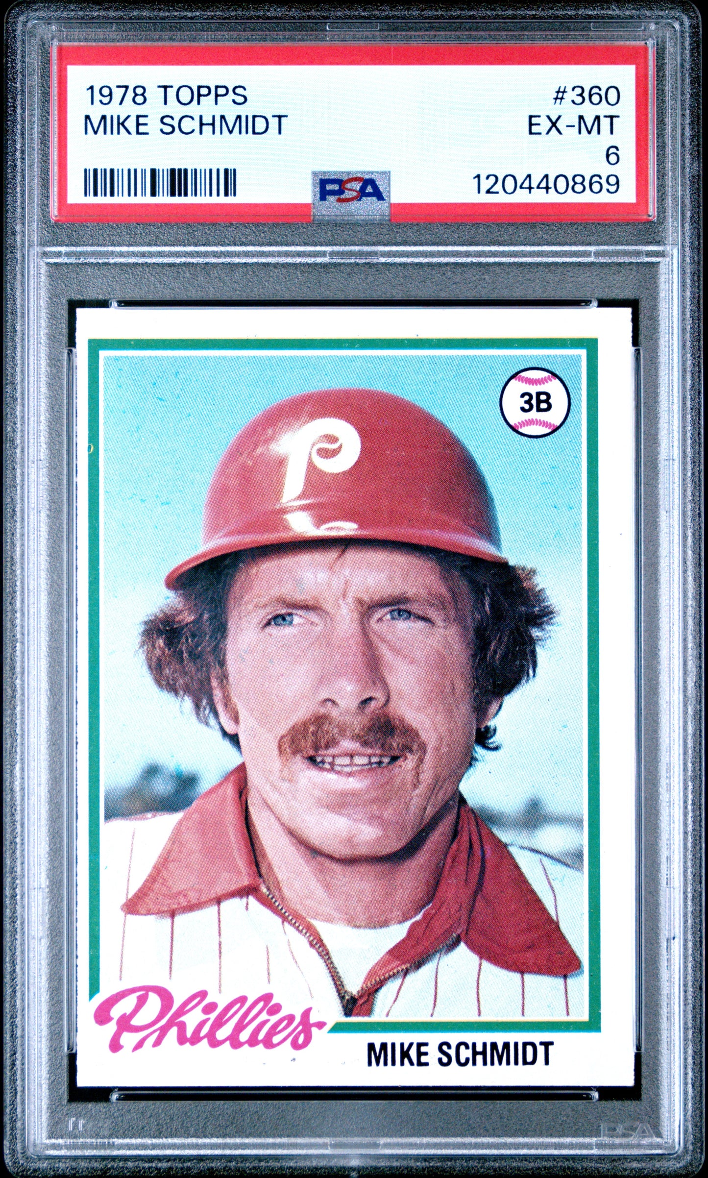 1978 Topps #360 Mike Schmidt PSA 6