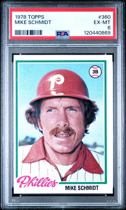 1978 Topps #360 Mike Schmidt PSA 6