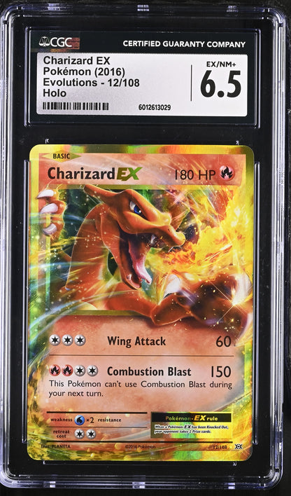 2016 Evolutions #12/108 Charizard EX CGC 6.5