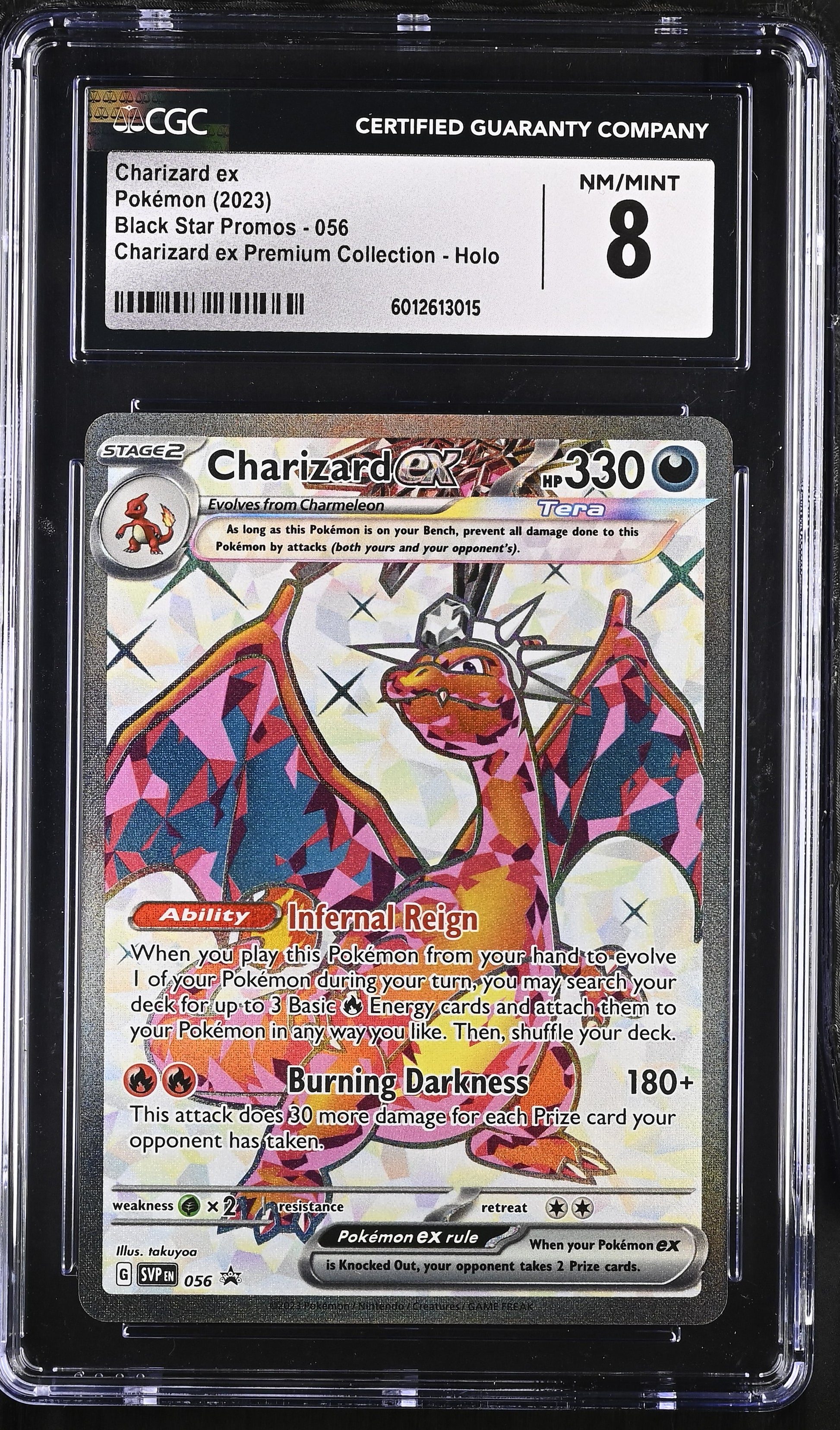 2023 Black Star Promos #056 Charizard ex CGC 8