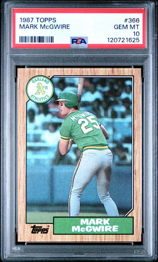 1987 Topps #366 Mark Mcgwire PSA 10