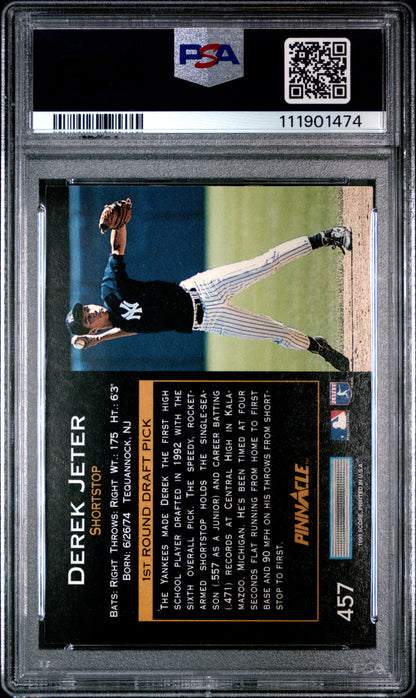1993 Pinnacle #457 Derek Jeter PSA 9