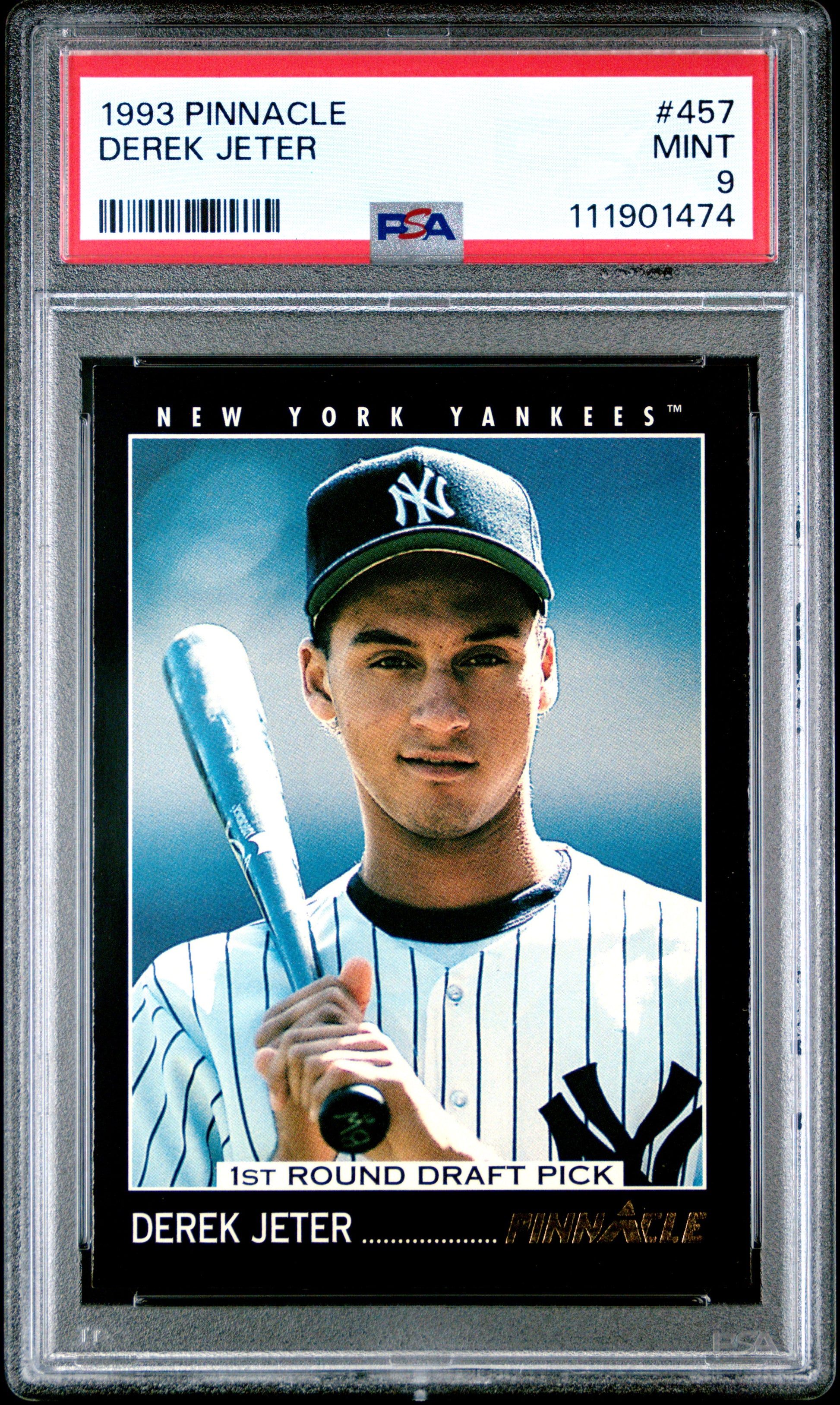 1993 Pinnacle #457 Derek Jeter PSA 9