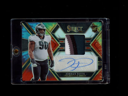 2022 Panini Select #RSM-JD Jordan Davis Rookie RPA Tie-Dye Prizm #/25