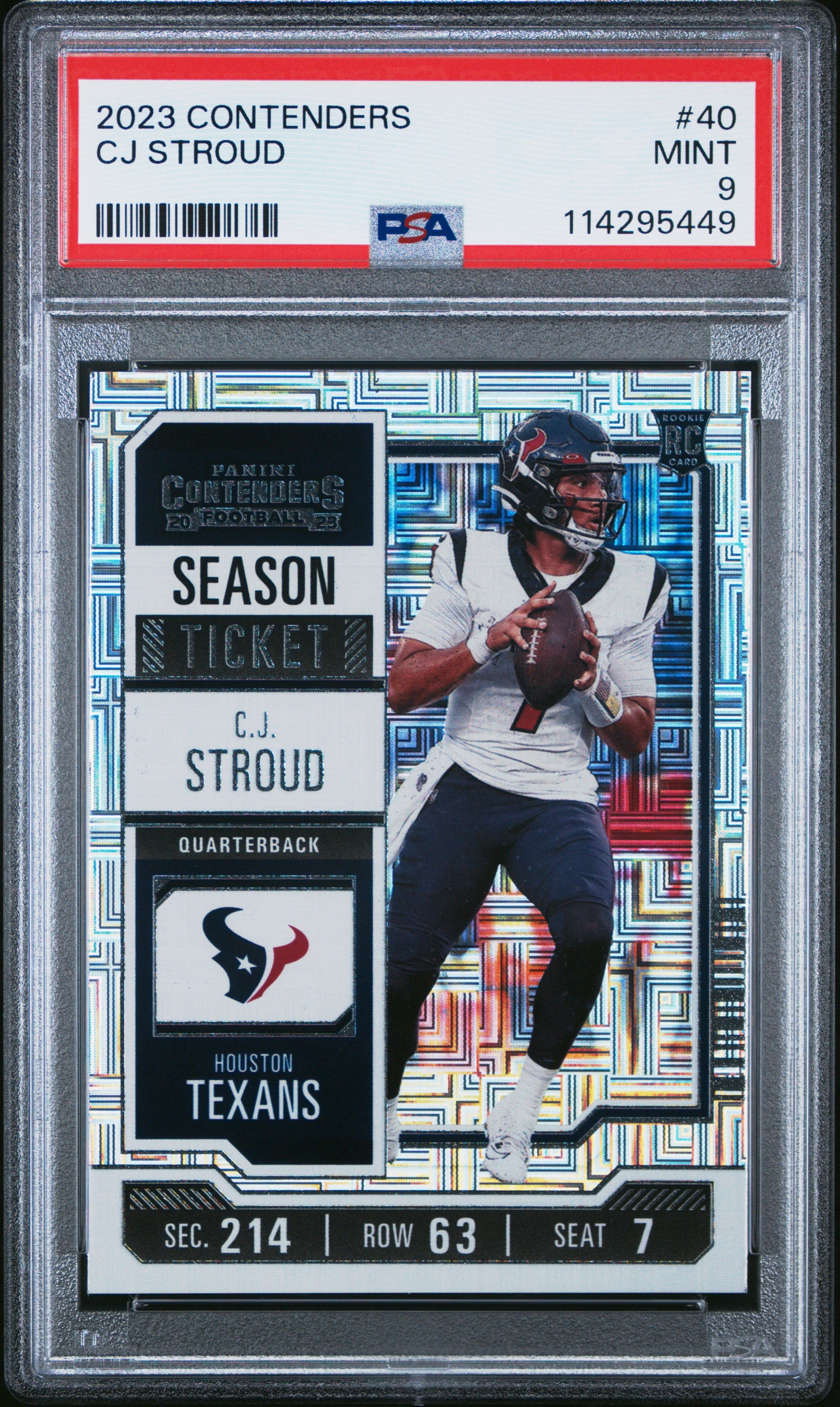 2023 Panini Contenders #40 Cj Stroud PSA 9