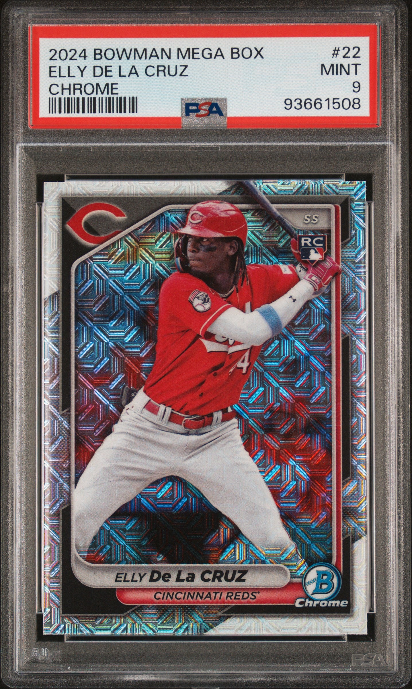 2024 Bowman Mega Box Chrome #22 Elly De La Cruz PSA 9