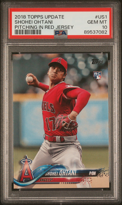 2018 Topps Update #US1 Shohei Ohtani PSA 10