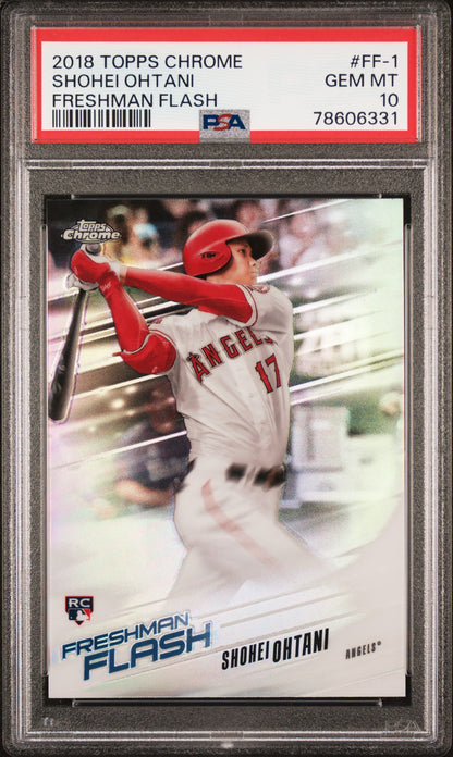 2018 Topps Chrome Freshman Flash #FF-1 Shohei Ohtani Freshman Flash PSA 10