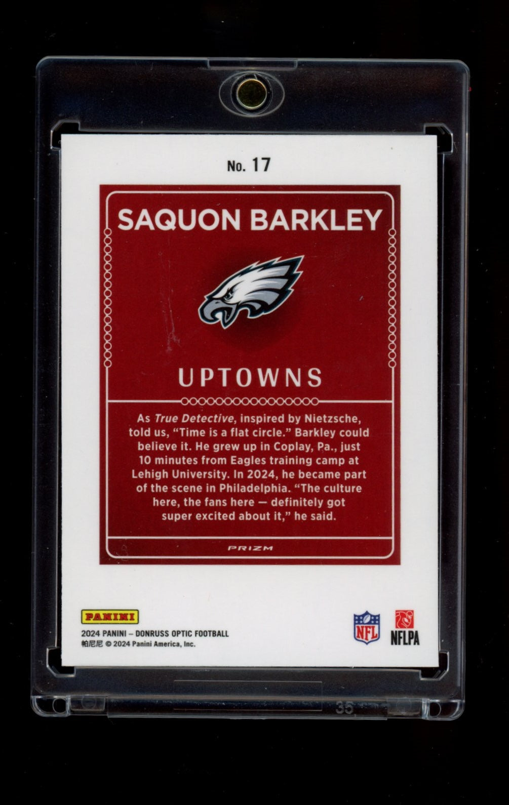 2024 Donruss Optic #17 Saquon Barkley Uptowns