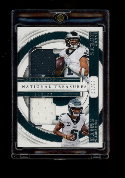 2023 Panini National Treasures #GCM-PHL Jalen Hurts / Smith  NFL Gear /99