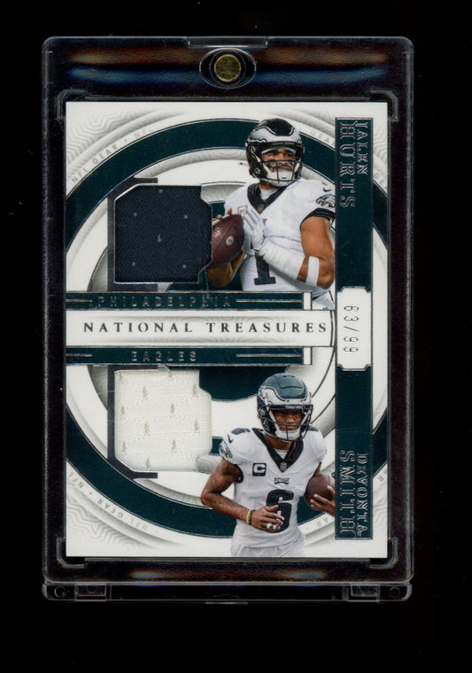 2023 Panini National Treasures #GCM-PHL Jalen Hurts / Smith  NFL Gear /99