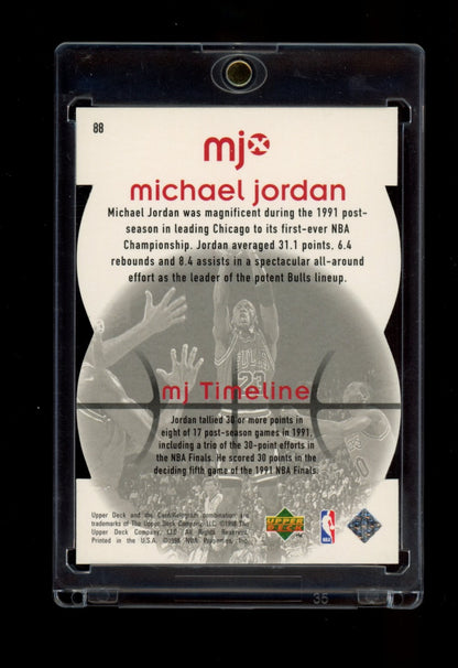 1998 Upper Deck MJx #88 Michael Jordan Timepieces Gold #/23