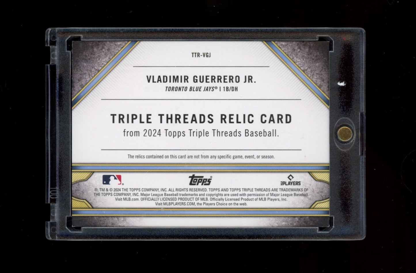 2023 Baseball 2024 Topps Triple Threads Vladimir Guerrero Jr. TTAR-VGJ3 /18