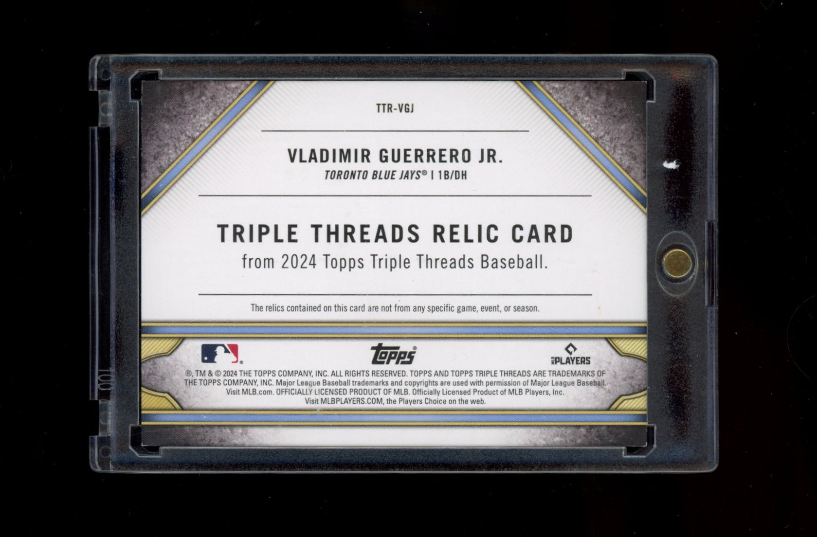 2023 Baseball 2024 Topps Triple Threads Vladimir Guerrero Jr. TTAR-VGJ3 /18