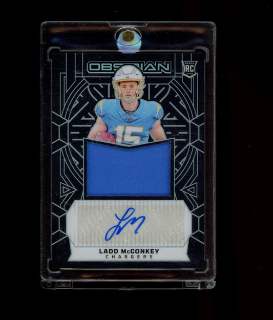 2024 Panini Obsidian RJJLMY Ladd McConkey #/299 RPA