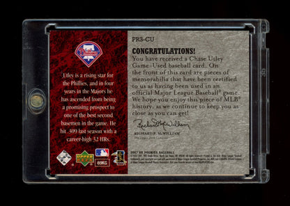 2007 Upper Deck Premier #PR3-CU Chase Utley Premier Platinum #/10