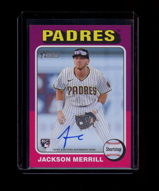 2024 Topps Heritage #ROAJM Jackson Merrill Real One Autographs (High Number)