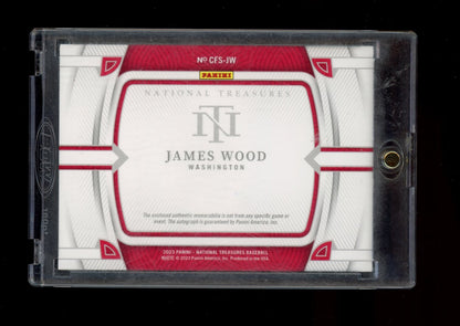 2023 Panini National Treasures #CFS-JW James Wood Clutch Factor Signatures #/99