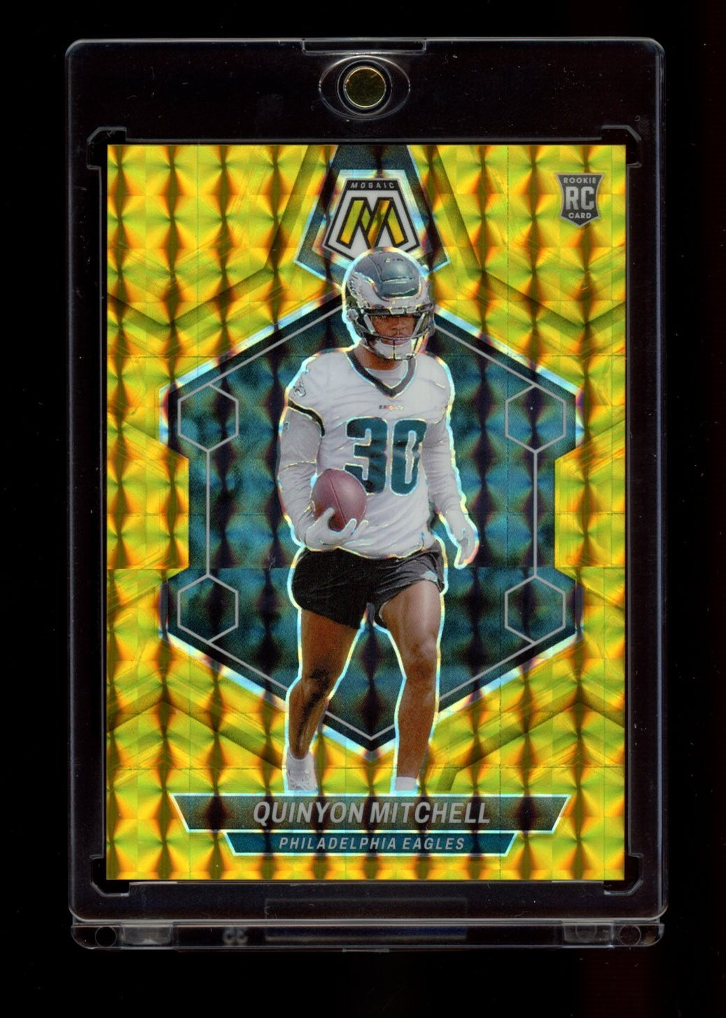 2024 Panini Mosaic #322 Quinyon Mitchell Mosaic Gold #/10