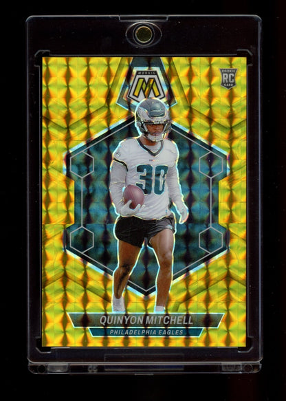 2024 Panini Mosaic #322 Quinyon Mitchell Mosaic Gold #/10
