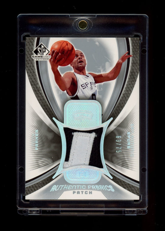 2005-06 SP Game Used #AFP-TP Tony Parker Authentic Fabrics Patches #/75