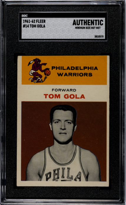 1961-62 Fleer #14 Tom Gola SGC A