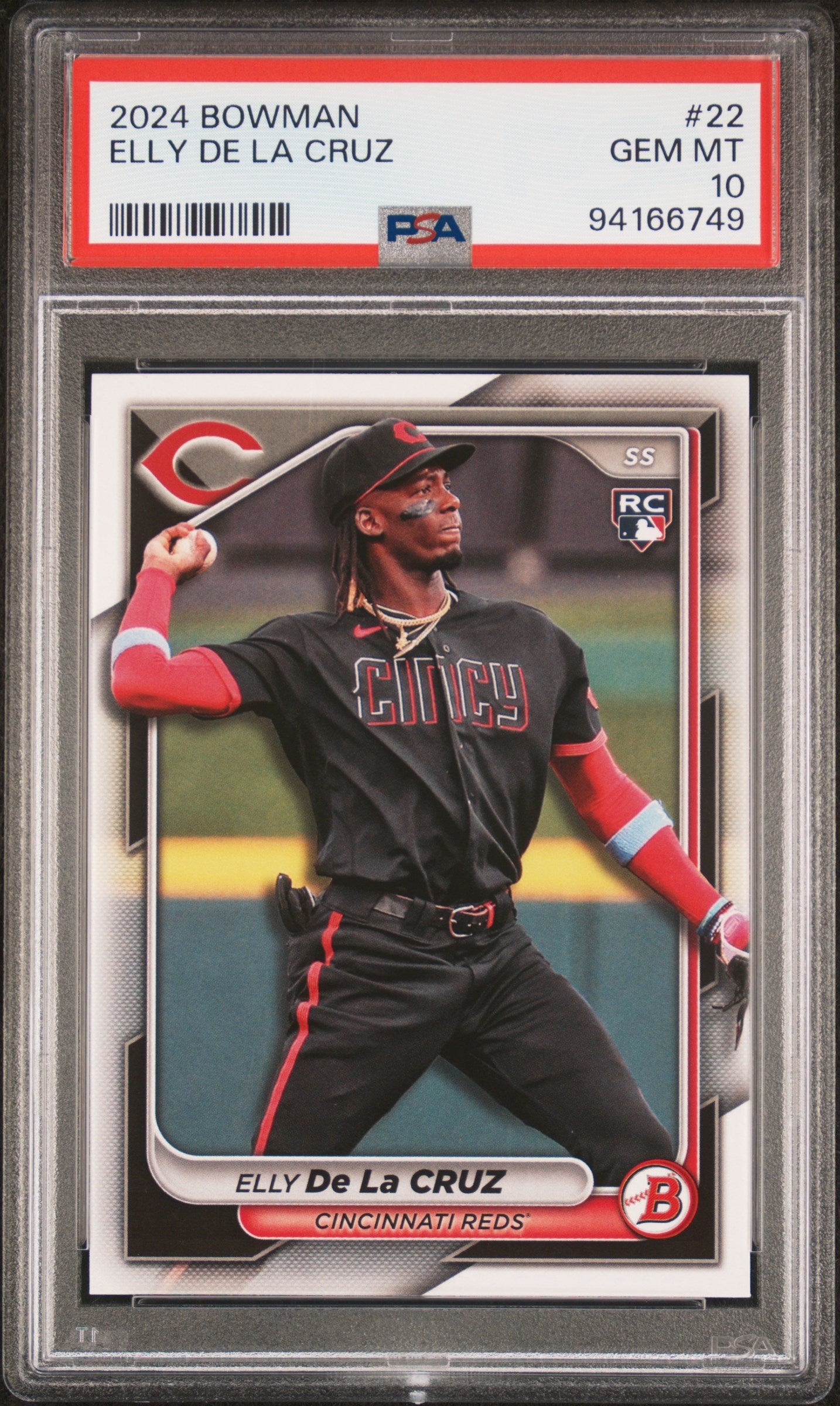 2024 Bowman #22 Elly De La Cruz PSA 10