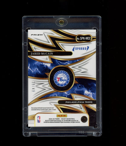 2024-25 Panini Select #SPK-MCC Jared McCain Sparks Copper Prizms #/49