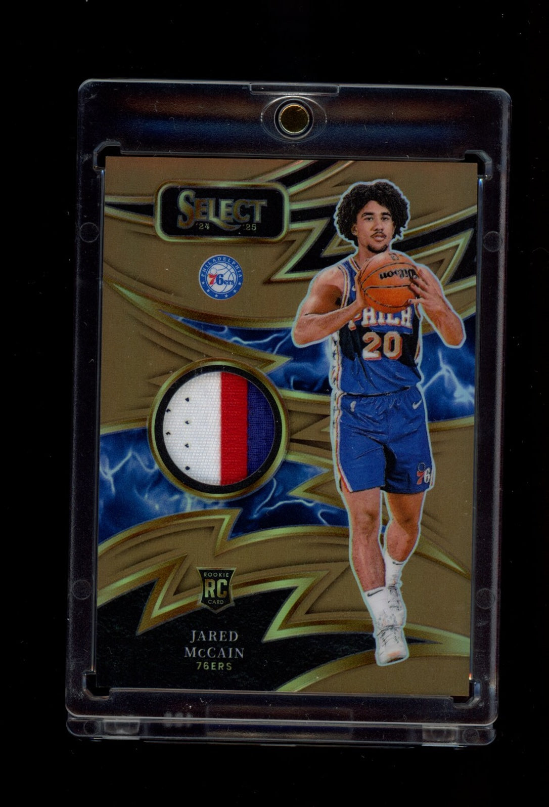 2024-25 Panini Select #SPK-MCC Jared McCain Sparks Copper Prizms #/49