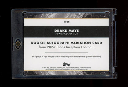 2024 Topps Inception #RAV-DM Drake Maye Rookie Autographs Variations