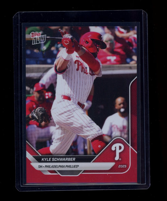 2025 Topps Now Road to Opening Day Phillies #OD-182 Kyle Schwarber Red #/5