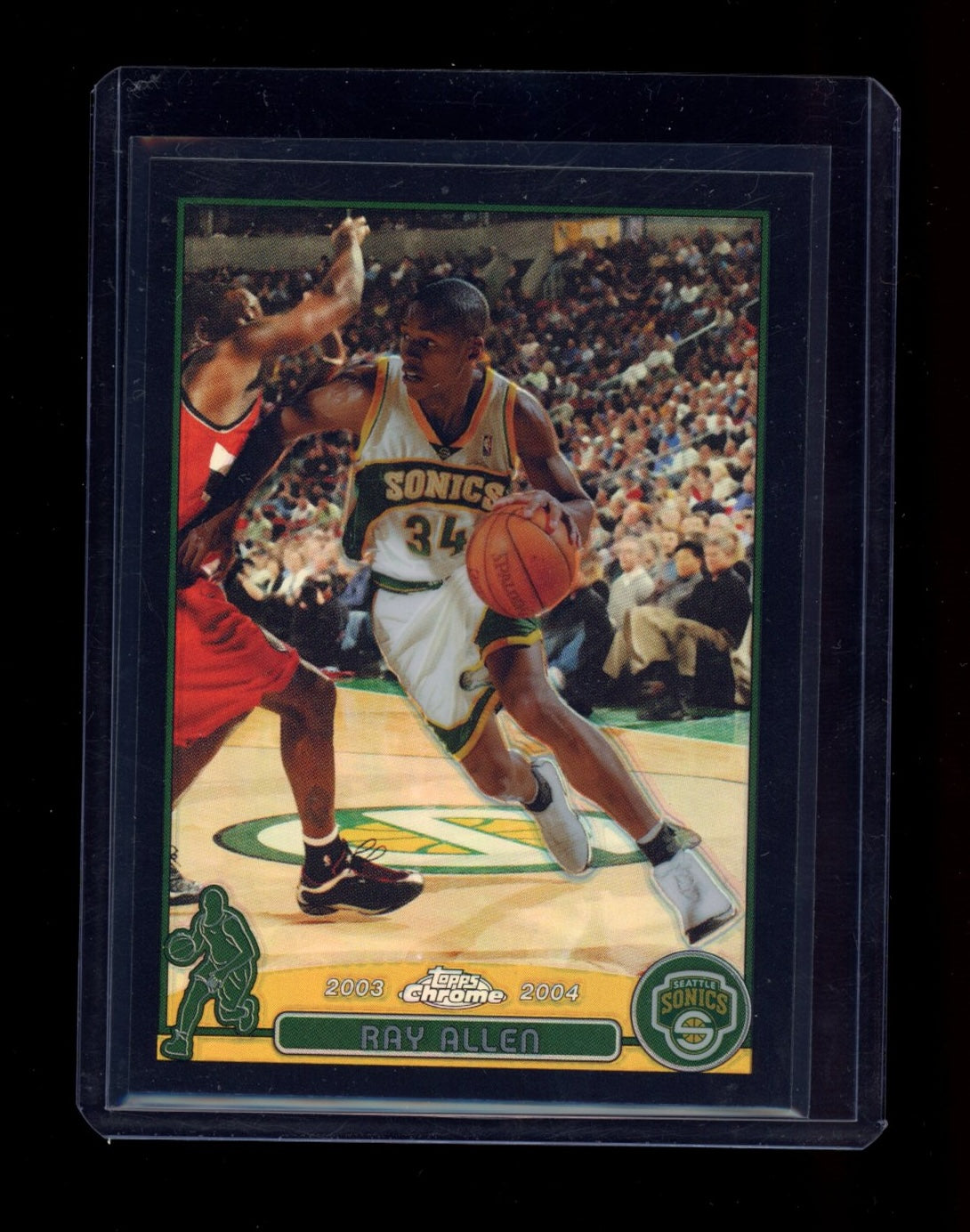 2003-04 Topps Chrome #48 Ray Allen Refractors Black #/500