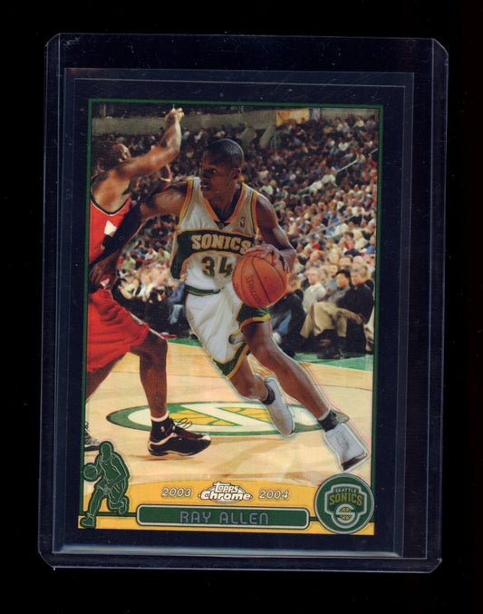 2003-04 Topps Chrome #48 Ray Allen Refractors Black #/500