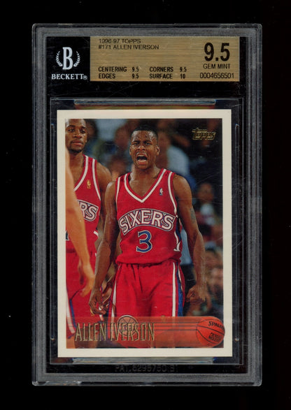 1996-97 Topps #171 Allen Iverson BGS 9.5