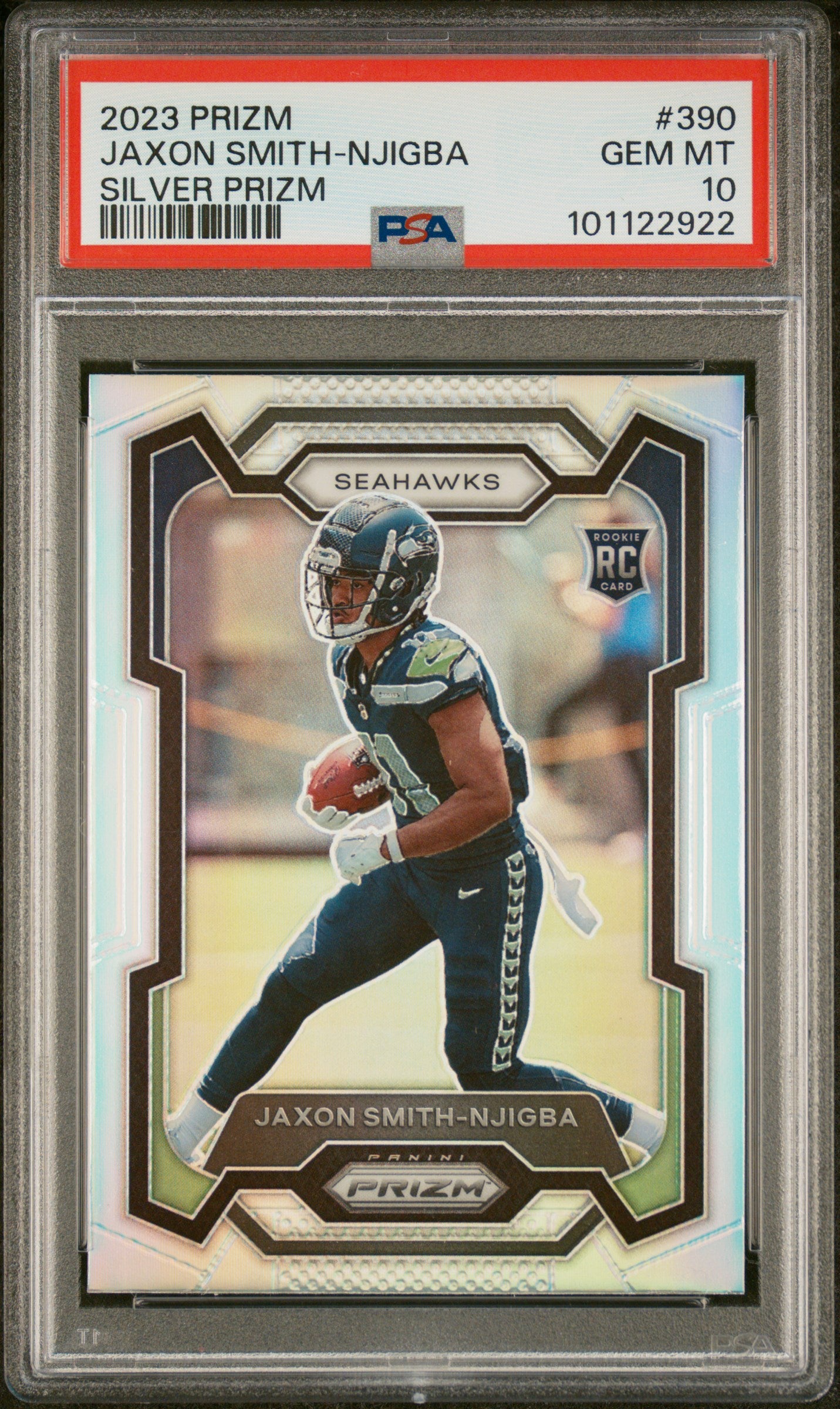 2023 Panini Prizm #390 Jaxon Smith-Njigba Silver Prizm PSA 10