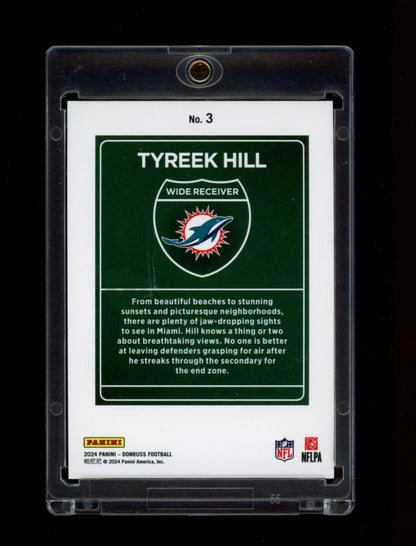 2024 Donruss #3 Tyreek Hill Downtown