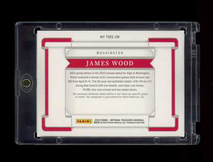 2023 Panini National Treasures #TMS-JW James Wood Treasured Materials Sig #/99