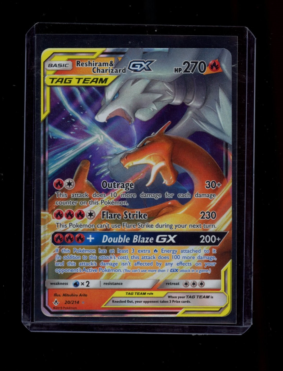 World Championship Decks #20/214 Reshiram & Charizard GX – Delco Rips Cards