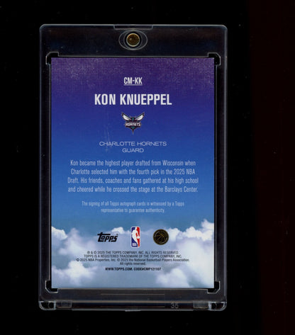 2025-26 Topps #CM-KK Kon Knueppel Contemporary Marks Green Rainbow #/99