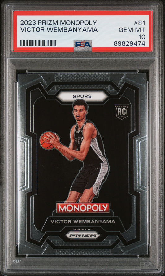 2023 Panini Prizm Monopoly #81 Victor Wembanyama PSA 10