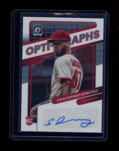 2022 Donruss Optic #OG-CS Cristopher Sanchez Optigraphs