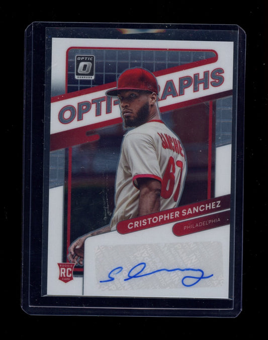 2022 Donruss Optic #OG-CS Cristopher Sanchez Optigraphs