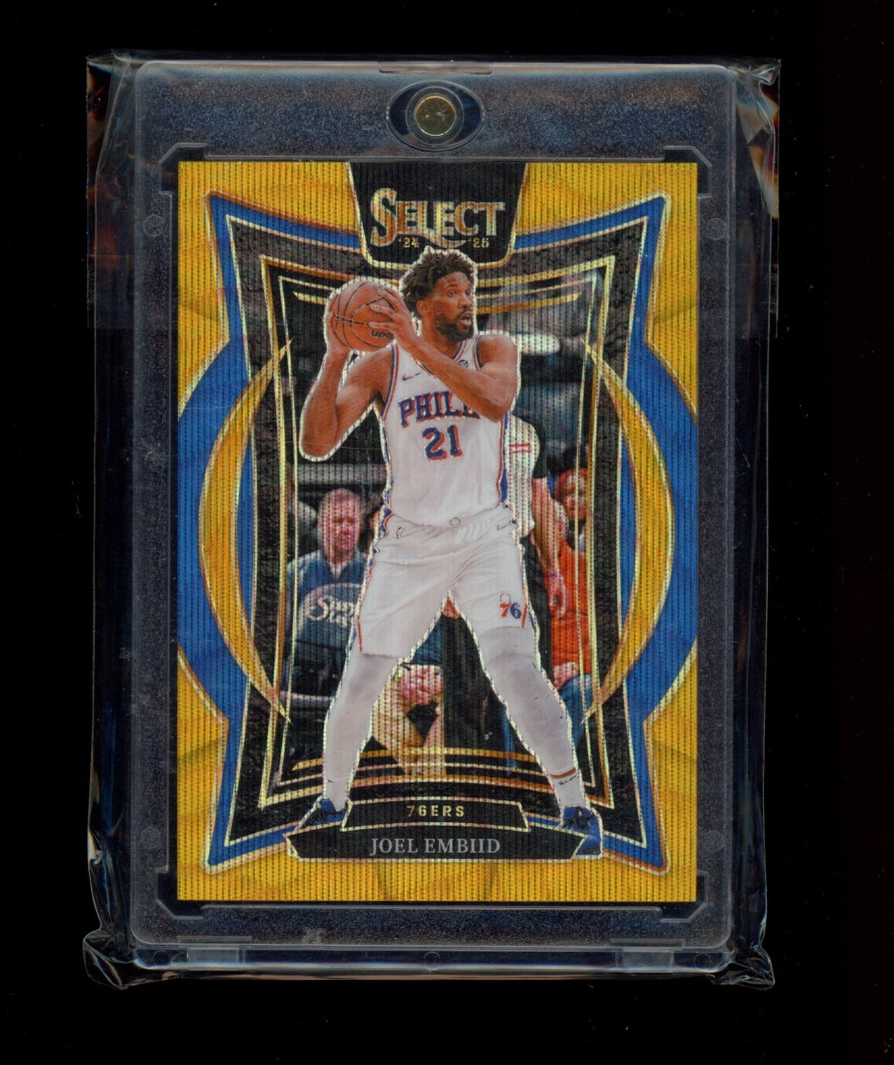 2024-25 Panini Select #6 Joel Embiid Gold Wave Prizm #/10