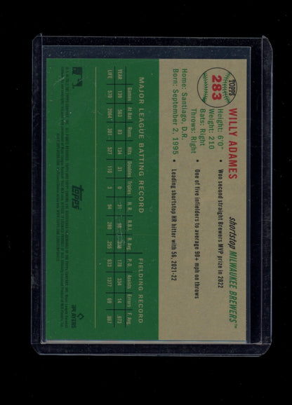 2023 Topps Chrome Platinum Anniversary #283 Willy Adames Gold Refractors #/50