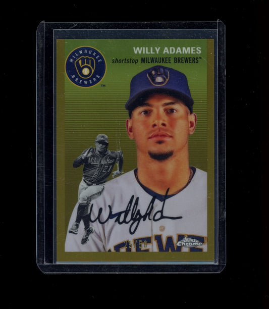 2023 Topps Chrome Platinum Anniversary #283 Willy Adames Gold Refractors #/50