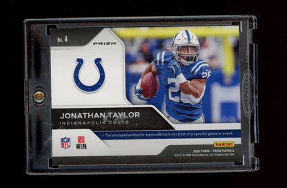 2020 Panini Prizm #4 Jonathan Taylor Rookie Gear