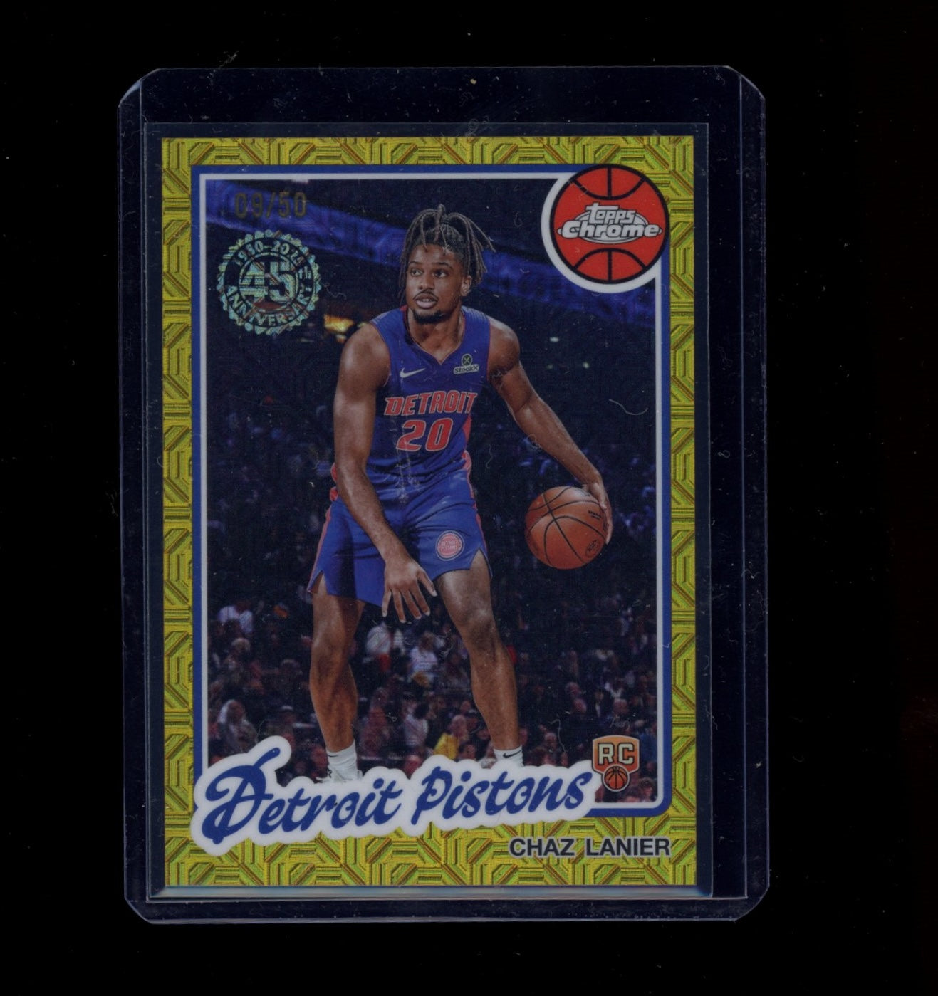 2025-26 Topps #TC-CL Chaz Lanier 1980 Gold Mojo Refractor #/50