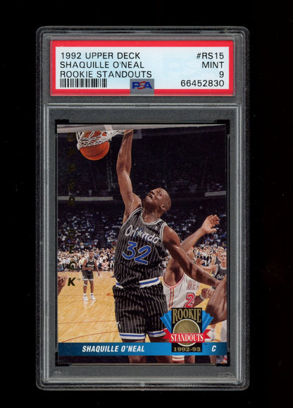 1992 Upper Deck Rookie Standouts #RS15 Shaquille O'Neal Rookie Standouts PSA 9